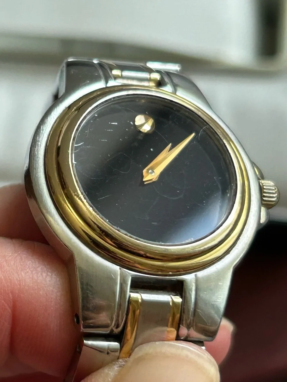 Vintage Movado Museum Classic Two-Tone Women’s Watch With New Battery